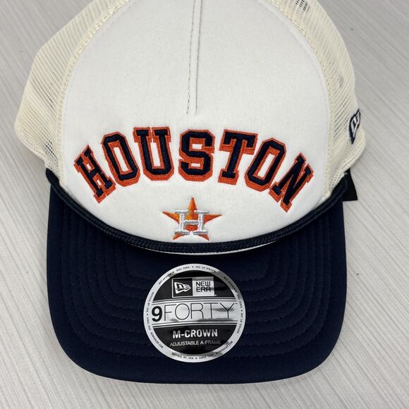 NEW ERA HOUSTON ASTROS MLB 9FORTY M-CROWN SNAPBACK ROPE HAT NEW - Picture 2 of 6